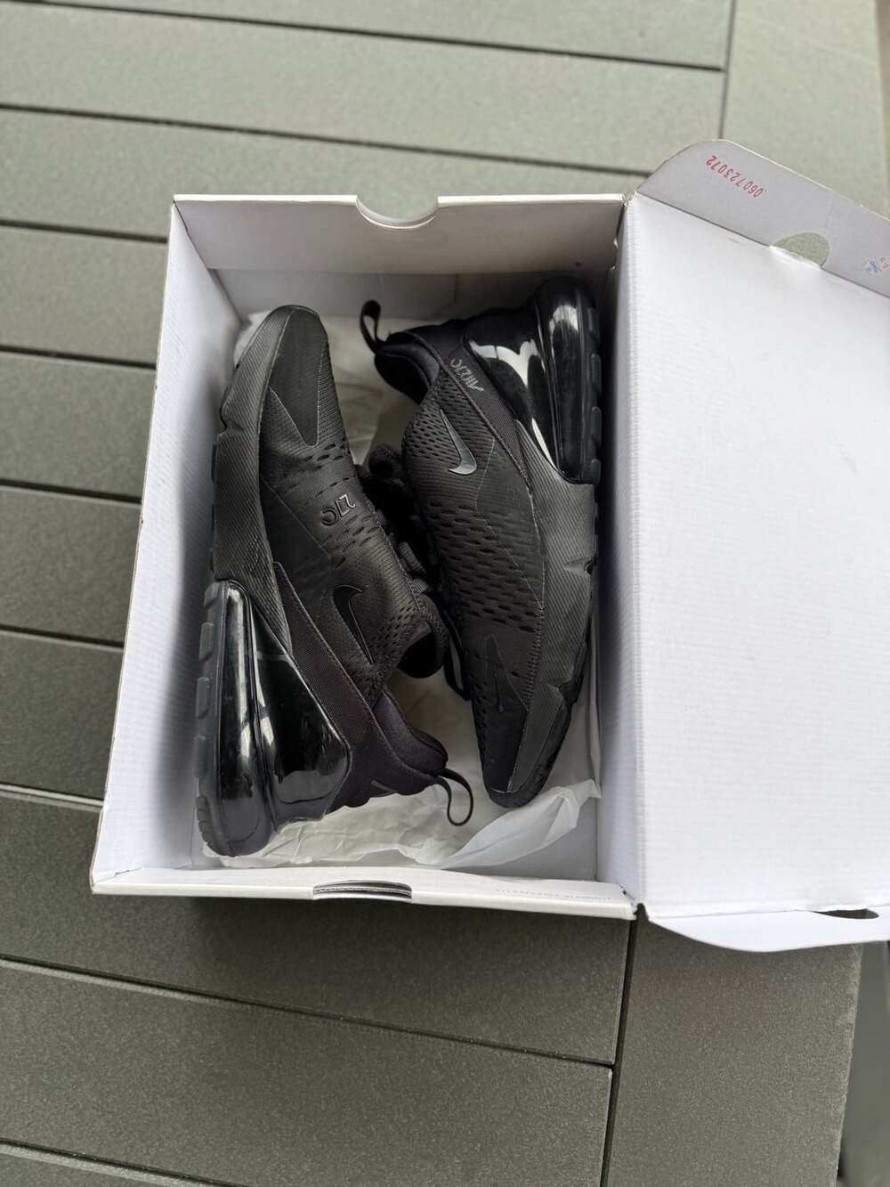 Nike Women's Air Max 270 Triple Black Running Shoes AH6789-006